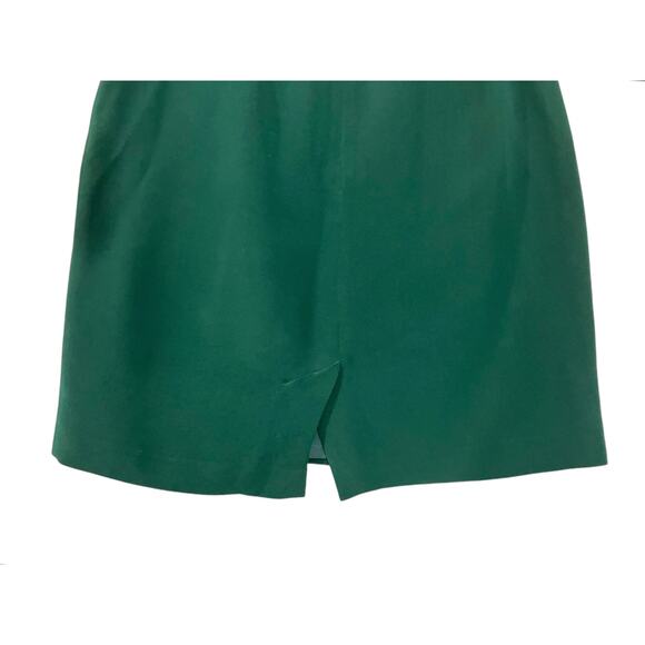 Hugo Buscati Milano Women's Green 100% Silk 2-Piece Blazer/Skirt Set SZ 8 VTG - Picture 10 of 11